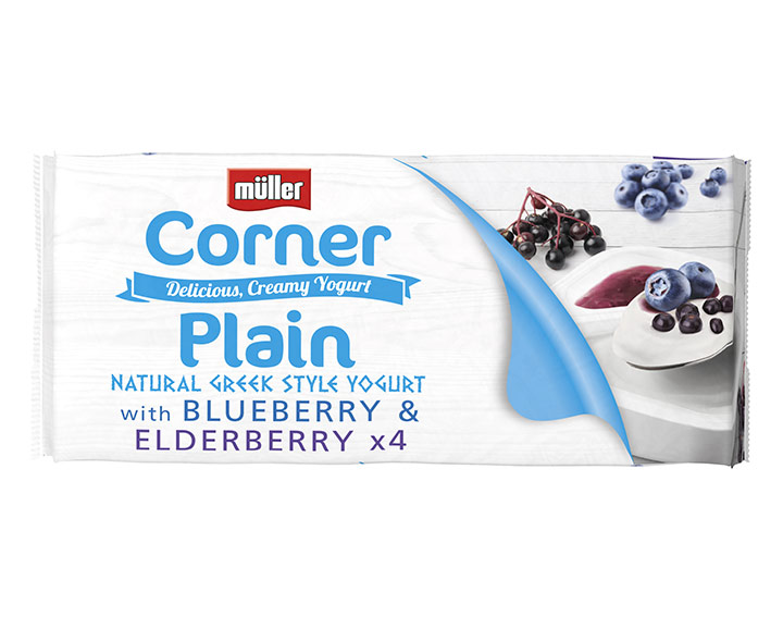 Greek style Blueberry & Elderberry 4x120g