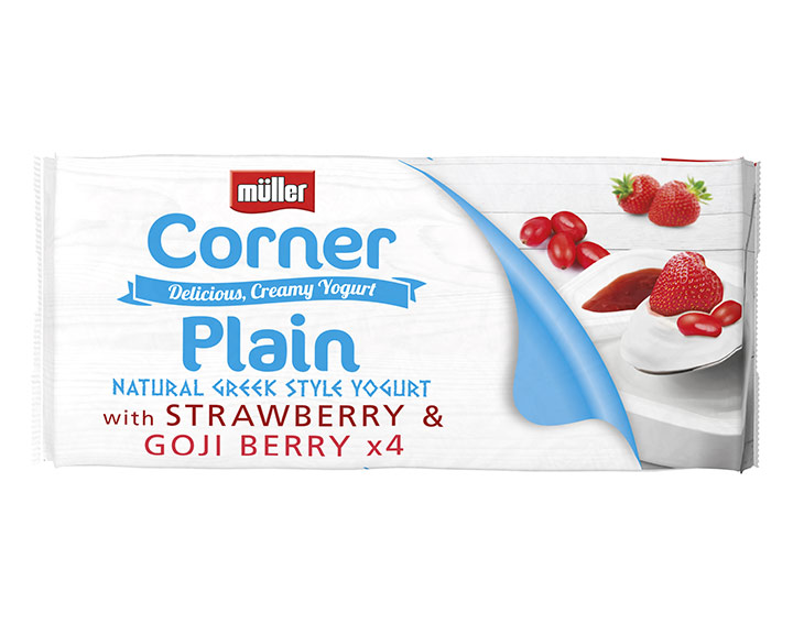 Greek style Strawberry & Goji Berry 4x120g