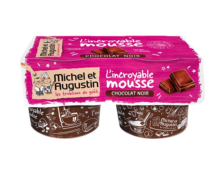Mousse au chocolat noir 2x120ml