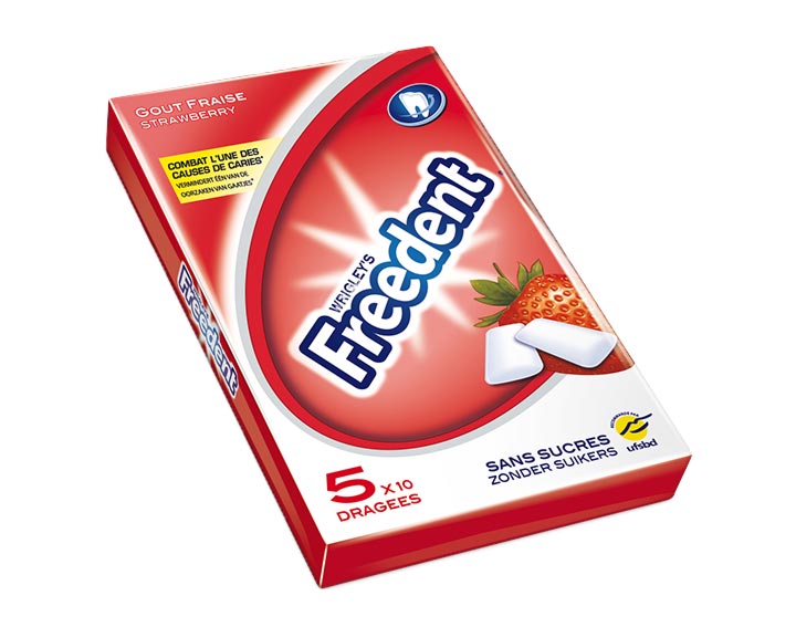 Freedent Multipack Dragées Fraise