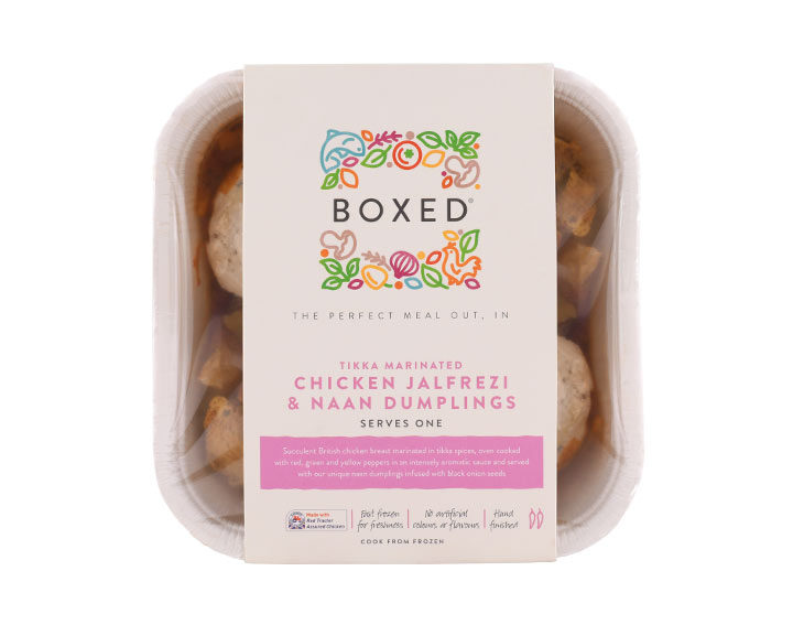 Chicken Jalfrezi & Naan Dumplings - Serves 1