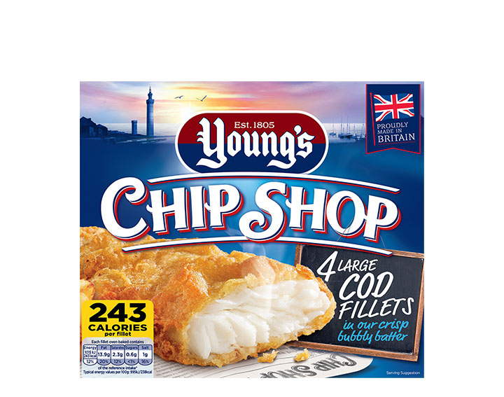 4  Large Cod Fillets