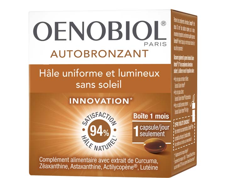 Oenobiol® Autobronzant 
Complément alimentaire
www.oenobiol.fr