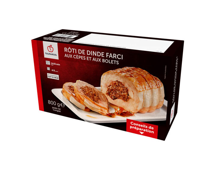 Rôti de dinde farci aux cèpes et aux bolets