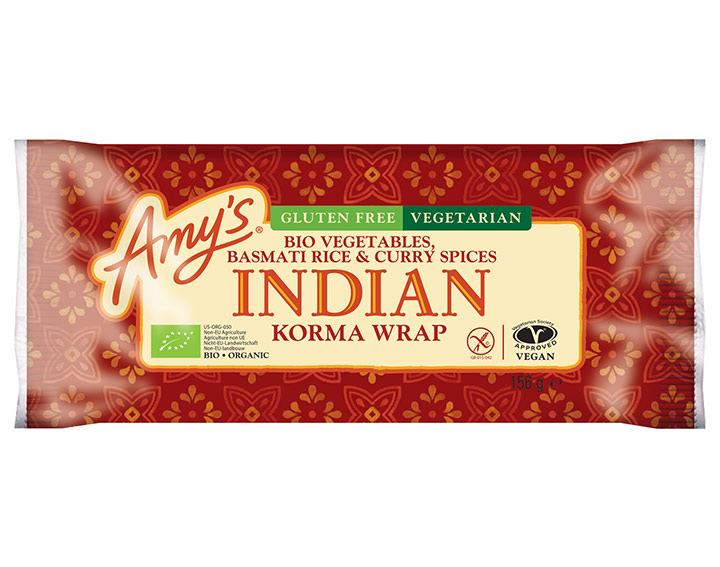 Wrap bio korma à l’indienne sans gluten