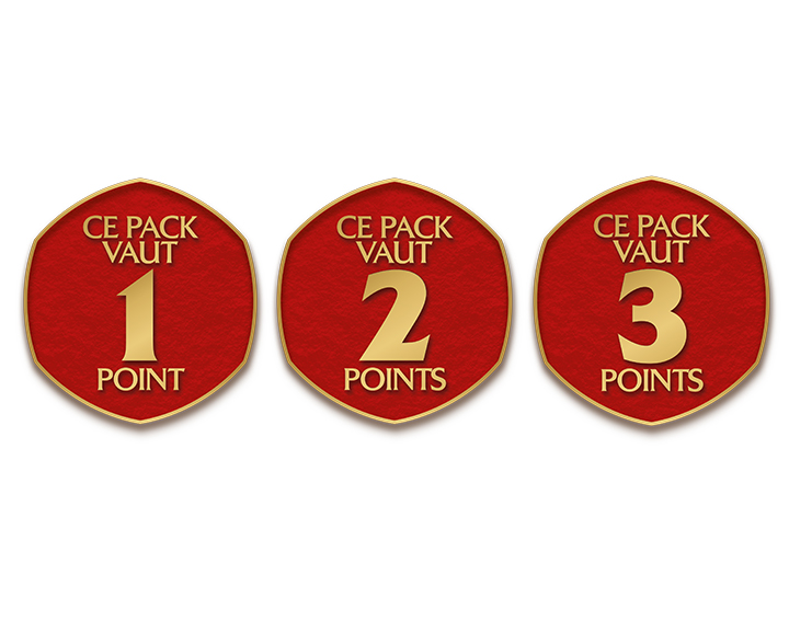 Découpez et conservez les vignettes rouges