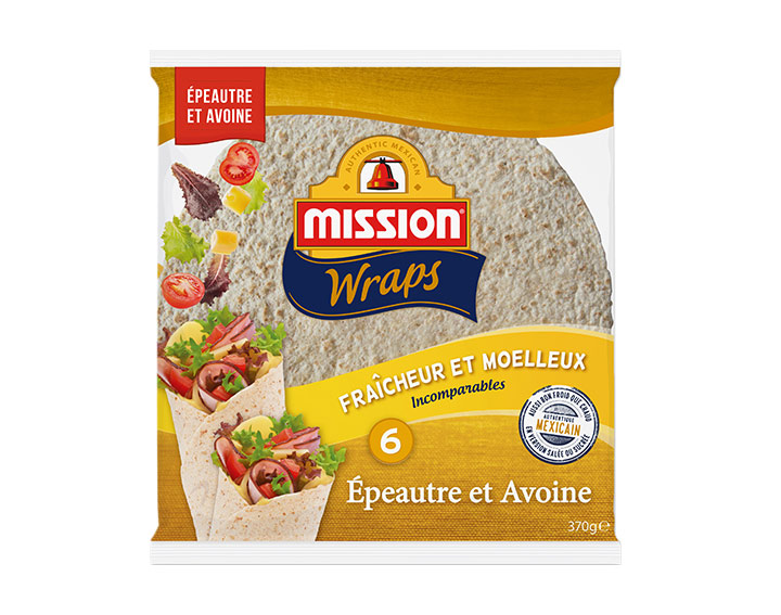 6 Wraps Épeautre & Avoine - 370g