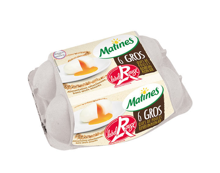 6 Gros Œufs Label Rouge MATINES