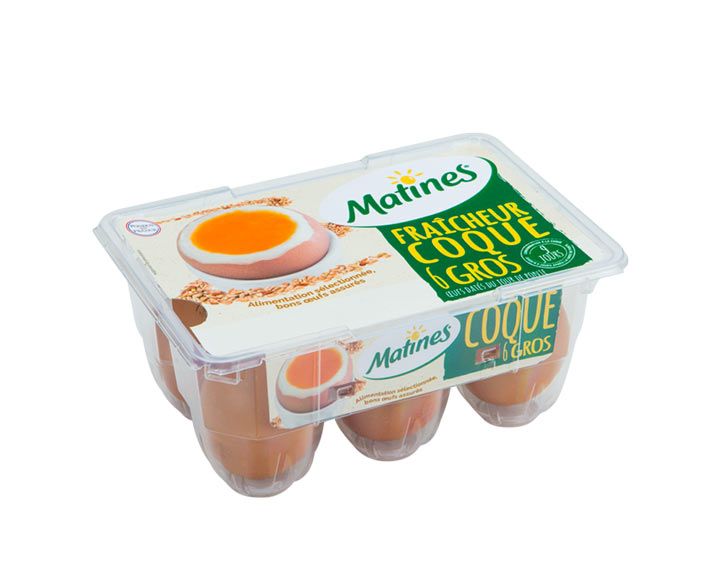 6 Gros Œufs Fraîcheur Coque MATINES