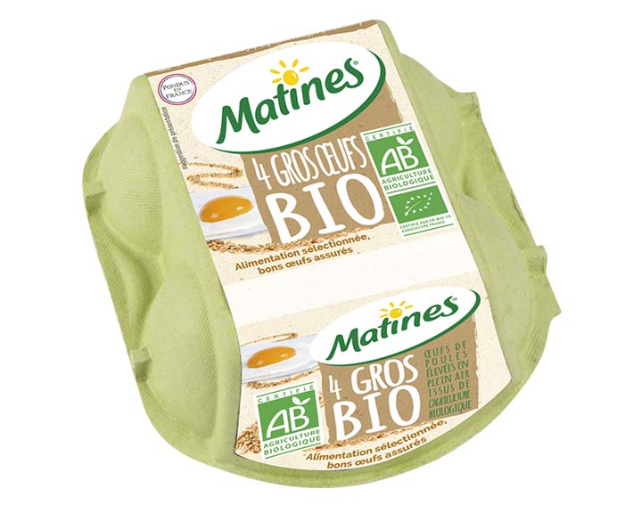 4 Gros Œufs Bio MATINES