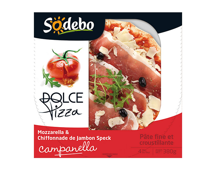 Mozzarella & chiffonnade de jambon speck