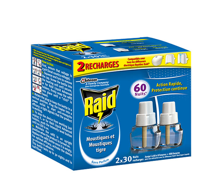 Raid® Recharge électrique liquide 2x30 nuits