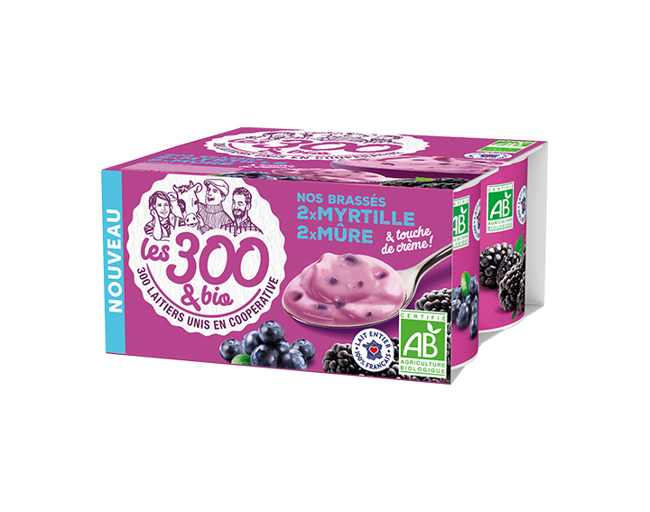 Yaourt aux fruits 2 Mûre 2 Myrtille