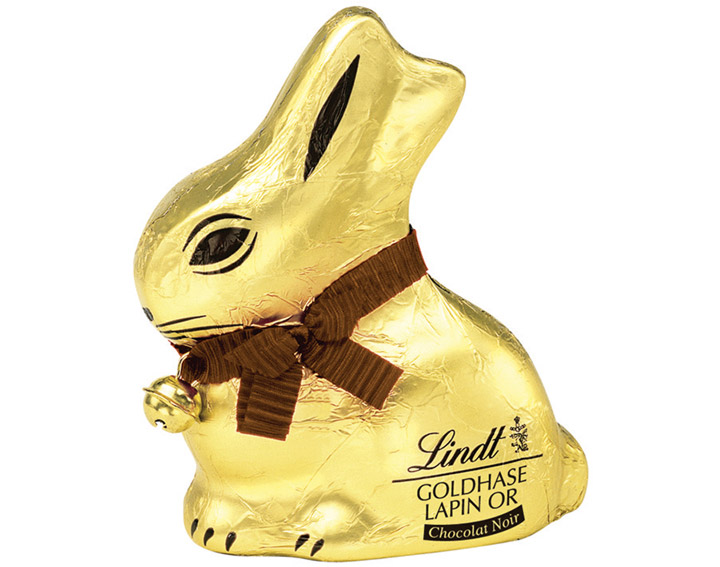 Lapin Or Chocolat Noir 100g