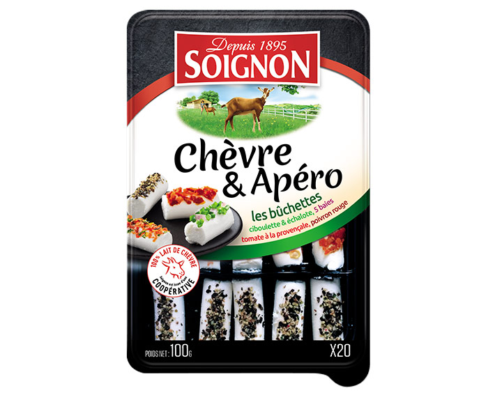 20 bûchettes Chèvre aux aromates SOIGNON