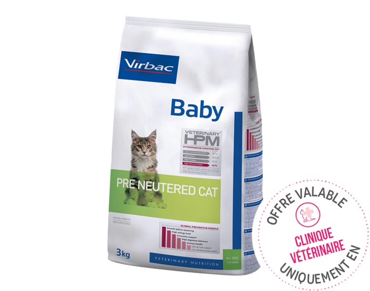 Baby - Pre Neutered (3kg ou 1,5kg)