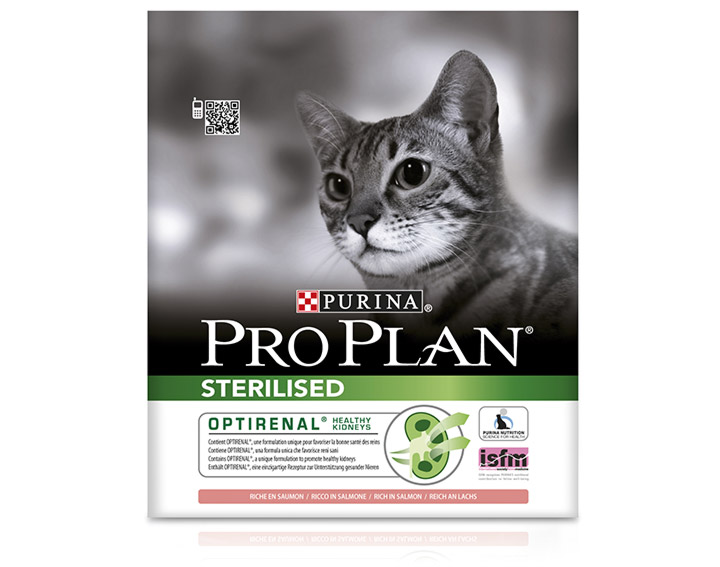 Pro Plan Sterilised riche en Saumon formulé avec OPTIRENAL 400g