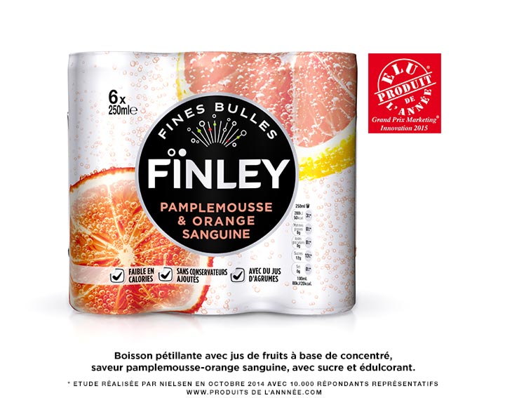 FÏNLEY Pamplemousse & Orange Sanguine 6x250mL