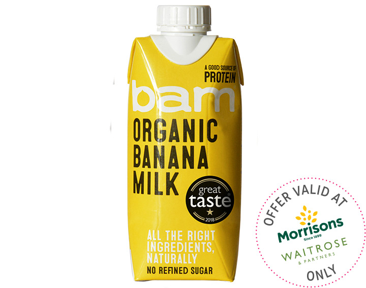 Organic banana milk 330ml