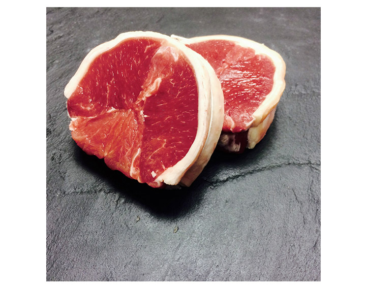 2 Médaillons de filet d'agneau façon tournedos - 43,17€ le kg