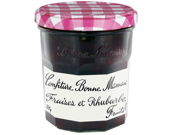 La confiture de Fraises et Rhubarbe Bonne Maman 370g