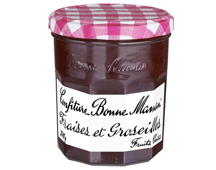 La confiture de Fraises et Groseilles Bonne Maman 370g