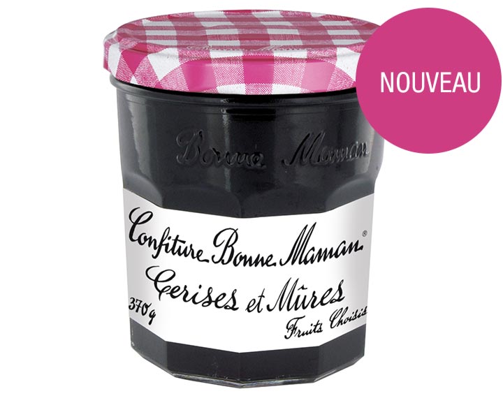 La confiture de Cerises et Mûres Bonne Maman 370g
