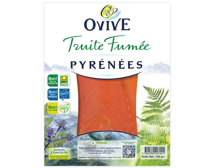 Truite Fumée des Pyrénées 4 tranches