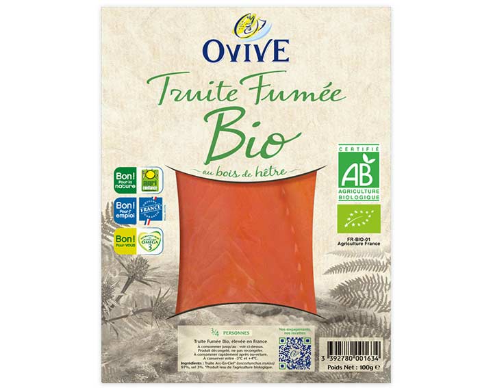 Truite Fumée Bio 3/4 tranches