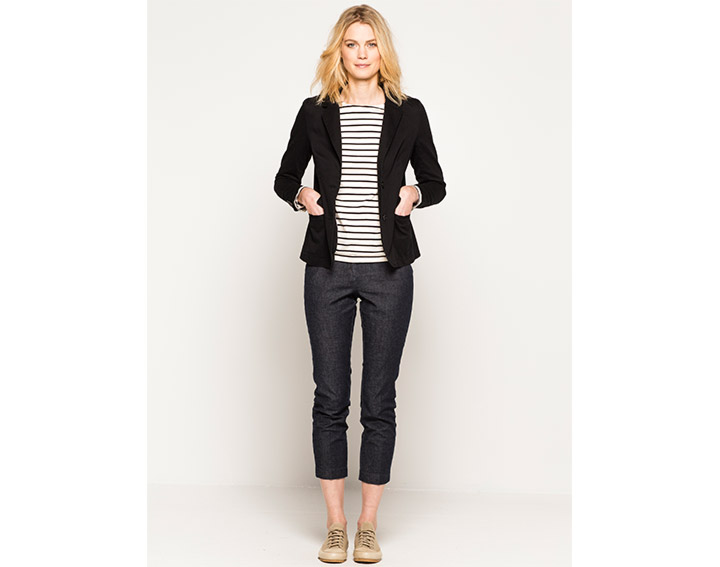 Veste femme coton col tailleur, DIRCAY - 95€