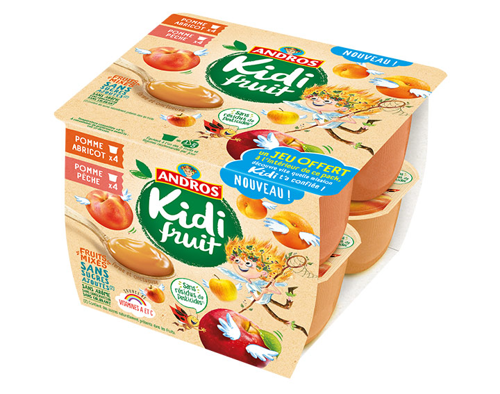 Pomme Pêche et Pomme Abricot 8x85g