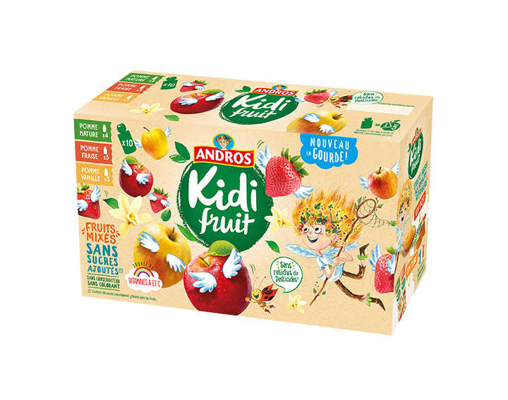 Pomme : Nature / Vanille / Fraise 10x85g