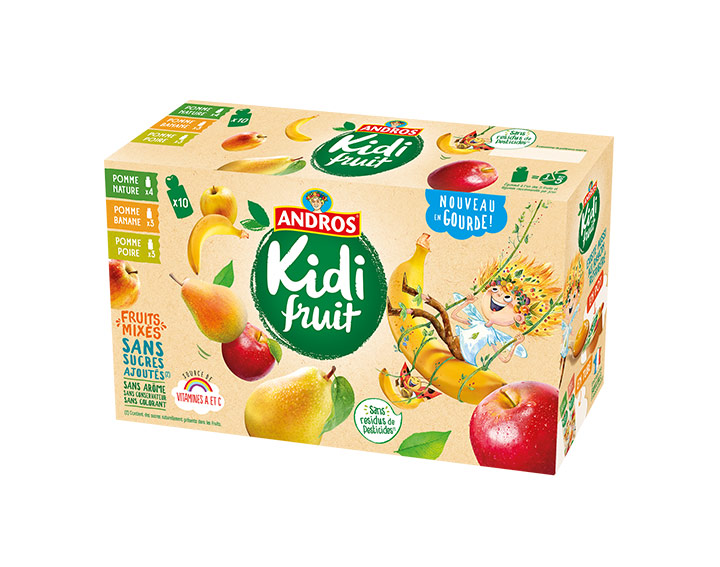 Pomme : Nature / Banane / Poire 10x85g