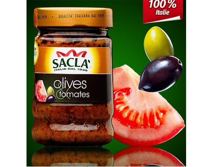 Saclà Olives & Tomates 190g