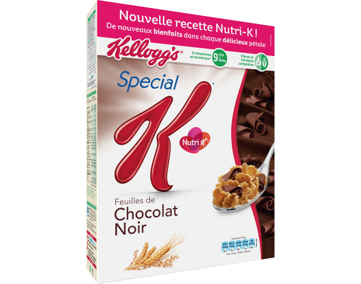 Special K Chocolat Noir avec sa nouvelle recette Nutri K - 300g
