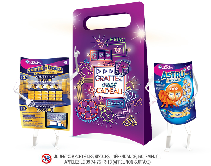 Pochette cadeau illiko® avec 20€ de tickets