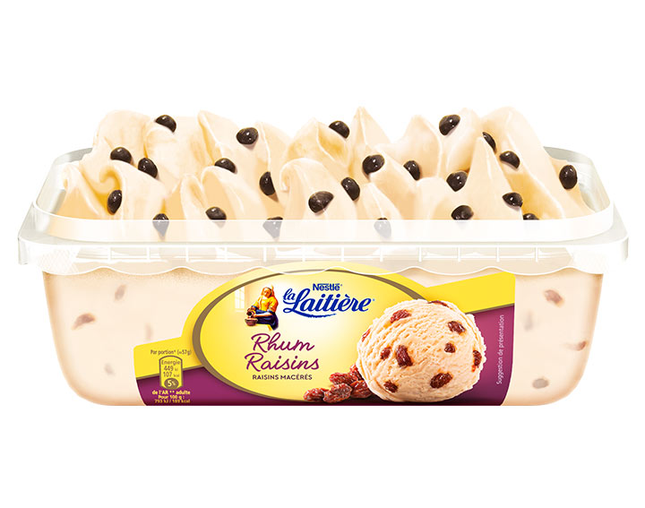 La Laitière Rhum Raisins 