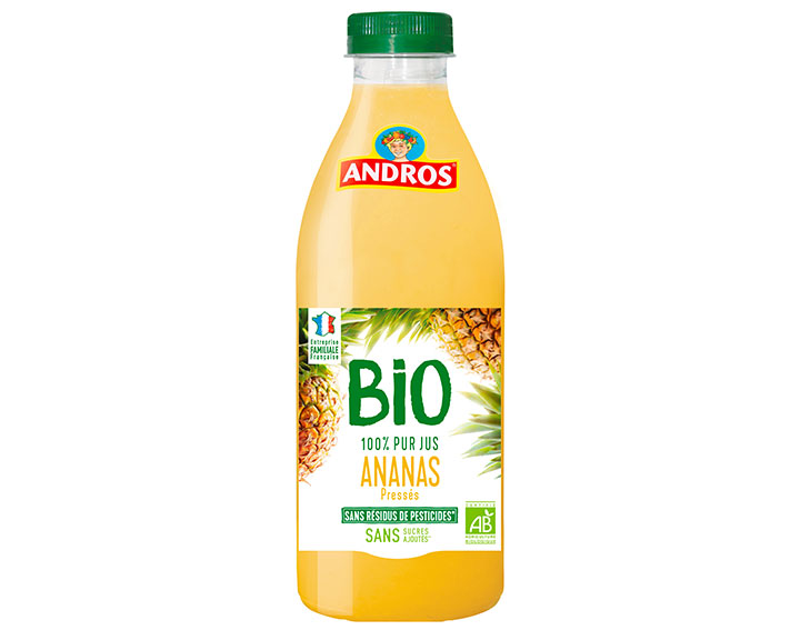 Pur jus d’Ananas BIO pressés 