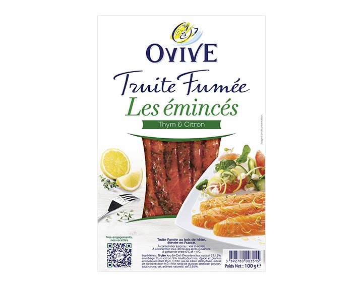 Truite Fumée Les émincés Thym & Citron 