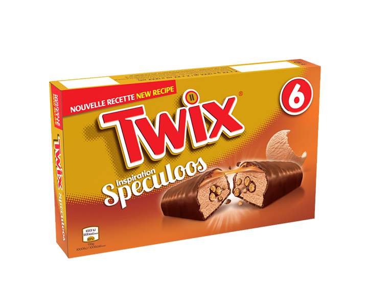 Boîte de 6 barres glacées Twix Speculoos