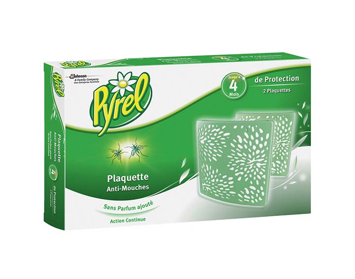 Plaquettes anti-mouches x2, sans parfum ajouté