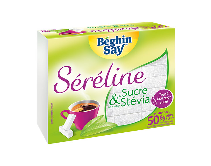 Sucre et stévia morceaux 250g