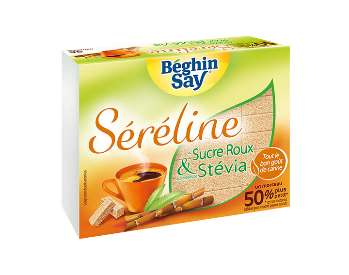 Sucre roux et stévia morceaux 250g