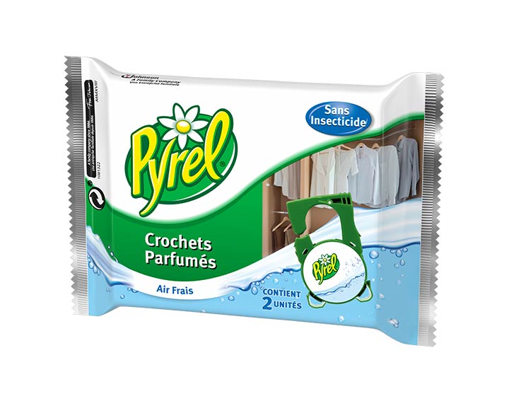 Crochets parfumés armoires x2, Air Frais