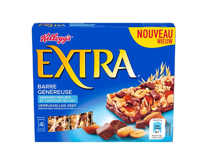 Barres Extra Chocolat au Lait 4x32g