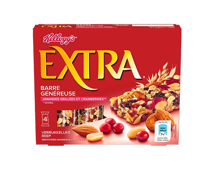 Amandes Grillées & Cranberries 4x32g