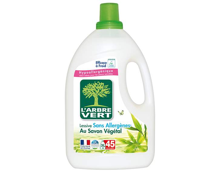 Lessive Savon Végétal 3L 45 lavages