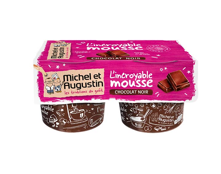 Mousse au chocolat noir 2x70g