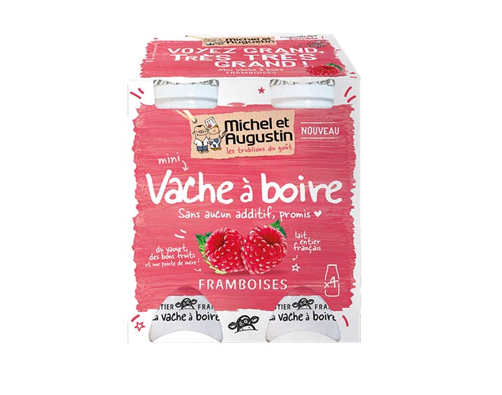 Vache à boire Framboise 4x100g