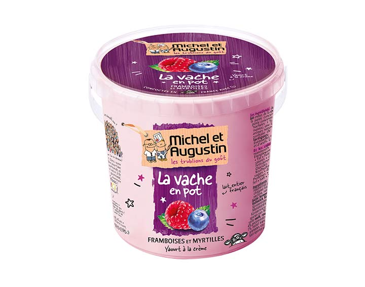 Vache en pot Framboise Myrtille 500g